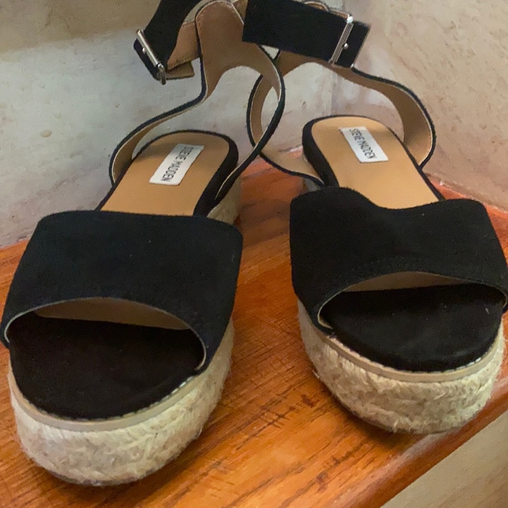 Open toe espadrille sandal
